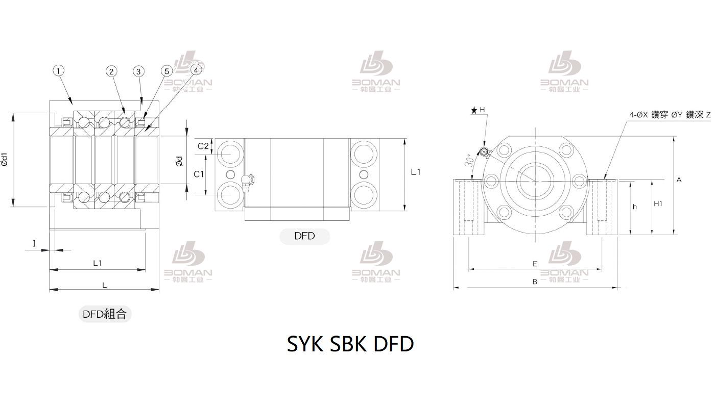 SYK MBCE12-D 丝杆支撑座syk
